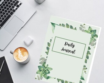 Journal numérique quotidien sur la nature, journaux de gratitude, carnet quotidien. Fichier numérique, facile à télécharger.