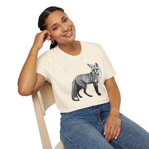 Foxy Unisex Softstyle T-Shirt. True to common US sizes.