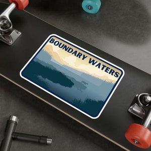 Boundary Water Kiss-Cut Vinyl Decals. The Boundary Waters on Northern MN is a beautiful and untouched wilderness area.