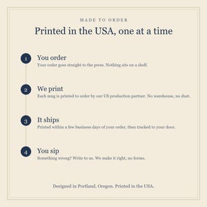 St Johns Bridge Blueprint Mug, Portland Oregon 1931 Measured Drawing, Architect Gift (MajesticMugCo card: made to order)
