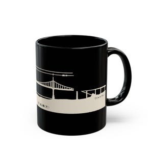 St. Johns Bridge Bauplan-Tasse, Portland, Oregon, 1931, Maßzeichnung, Architektengeschenk Bild 10