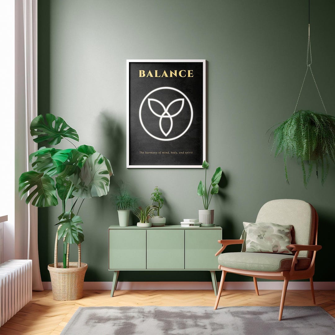 Balance Printable Wall Art – Minimalist Abstract Digital Download, Zen ...