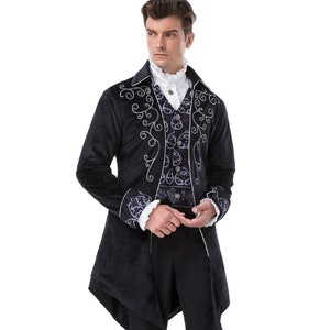 Autumn and winter men's and women's uniforms uniforms steampunk men and  women's neutral army coat retro gothic Victorian style medieval  long-sleeved lapel long windbreaker jacket suit women's fashion Halloween  role-playing jacket cosplay