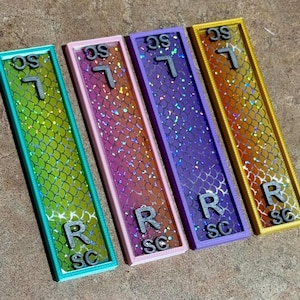 Double Sided Rectangle X Ray Marker. Resin X Ray Marker. X Ray marker. Lead marker. Long. Skinny. Tall. Rectangle xray. 3D printed.