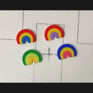 Rainbow X Ray Marker.Cute.Resin X Ray Marker.Lead marker.Spring.colorful.Kawaii.3D printed.Custom.Initials.simple.rainbows.unique