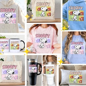 Cute dog cartoon (PNG), Playful beagle design (PNG), Watermark included free, Digital download, Printable art, Snoopy inspired style (PNG)