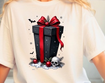 Goth Weihnachtsgeschenk Png, Frohe Gothmas Png, Gruselige WeihnachtsSvg, Gruselige Weihnachten Png, Schwarze Weihnachten Png, Gothmas Png, Goth Weihnachten Png