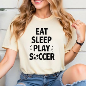 Eat Sleep Play Soccer png, Soccer Ball Design, Soccer Player Shirt svg, Soccer Game Day SVG, Funny Soccer SVG, Soccer Gift png