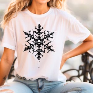 Goth Snowflake Svg, Merry Gothmas Png, Creepy Christmas Svg, Spooky Christmas SVG, Halloween Christmas SVG, Gothmas Svg, Goth Christmas Png