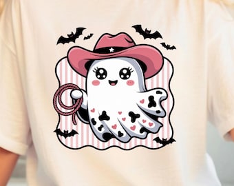 Pink Cowboy Ghost Png, Preppy Western Halloween Png, Spooky Ghost png, Cowgirl Ghost Fall Png, Halloween Cowgirl Ghosts Png, Howdy Halloween