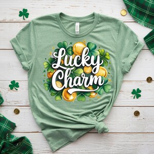 Lucky Charm png, St Patrick’s Day Sublimation, Shamrock PNG, Lucky Clover PNG, Green Glitter PNG, Irish Shirt Design, Digital Download