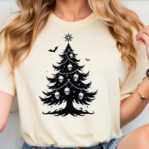 Goth Tree Svg, Merry Gothmas Png, Creepy Christmas Svg, Spooky Christmas SVG, Halloween Christmas SVG, Gothmas Svg, Christmas Tree Png
