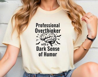Professional Overthinker Svg, Dark Humor Svg, Funny Svg, Sarcasm Svg, Sarcastic Svg, Sarcastic Png, Sarcastic Sayings Svg, Gothic Svg