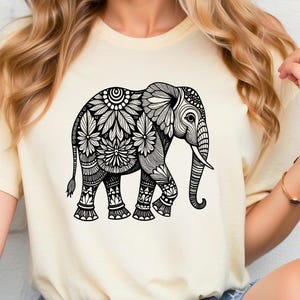 Mandala Elefante SVG, Elefante Png mandala elefante cricut silhueta de elefante Elefante arquivos de corte elefante clipart svg, png,