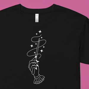 A Witch&#39;s Wand Crop Top - Black