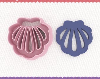 Dangle Part 4 Digital STL Cutter for Polymer Clay - Shell STL Cutter Seashell STL Cutter - Not Physical Item