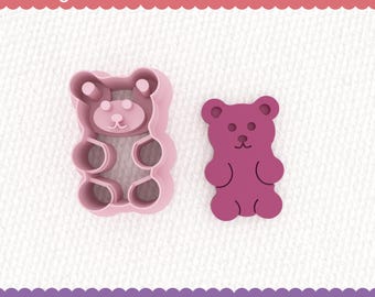 Digital Gummy Bear STL Cutter for Polymer Clay - Snack STL Frame Cutter - Little Bear - Not Physical Item