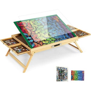 Foldable Puzzle Board & Bracket Set/Wooden Puzzle Board Kit/Jigsaw Puzzle  Plateau - with Puzzle Board for up to 1000 Pieces - China Foldable and  Puzzle Rack price