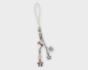 Y2k Star Phone Charm with Crystal beads