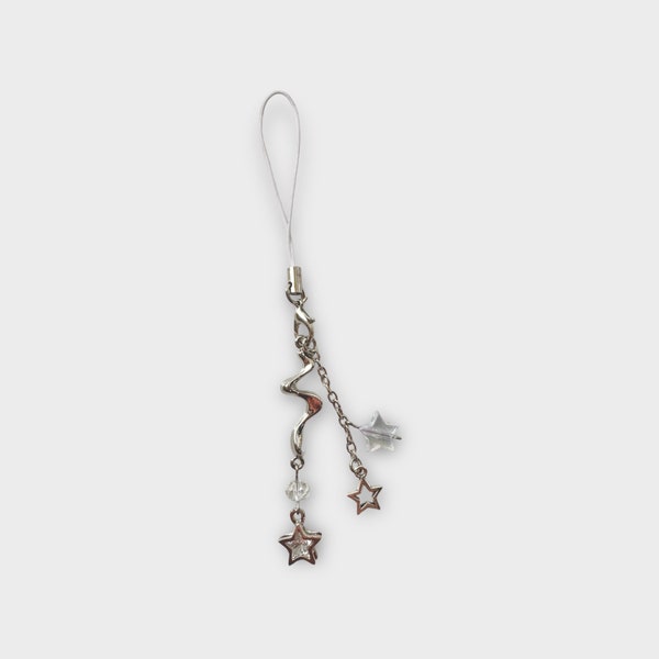 Y2k Star Phone Charm with Crystal beads