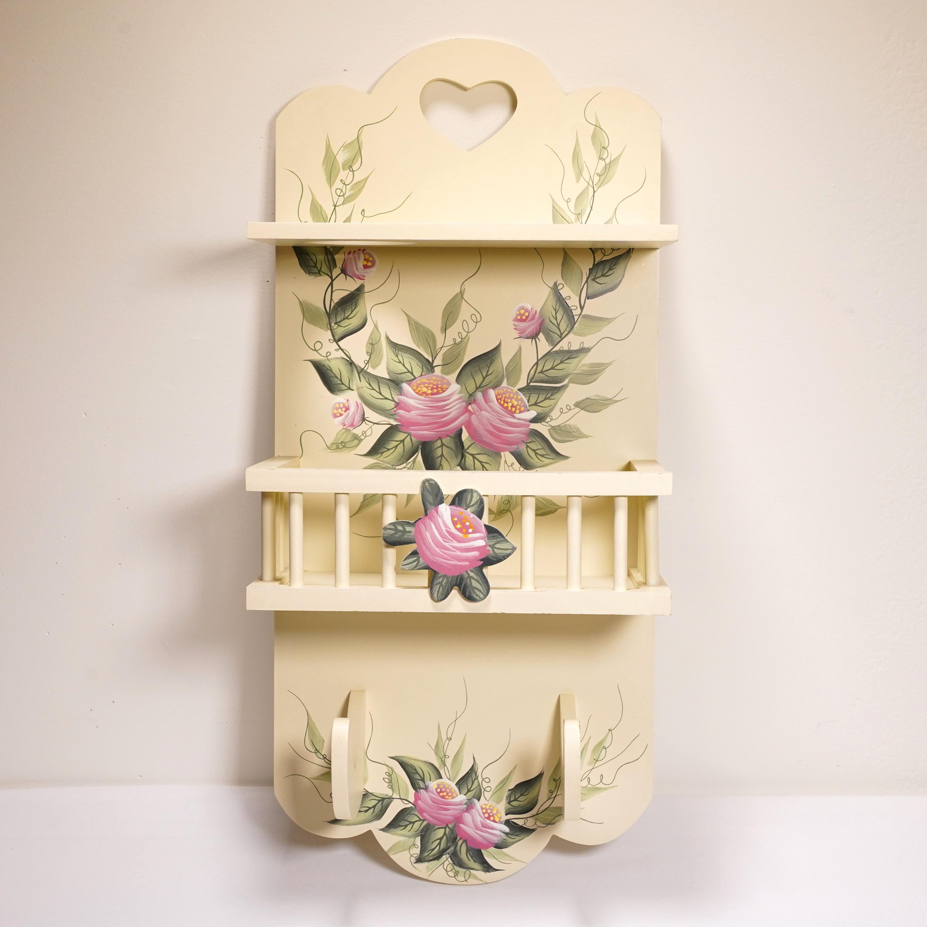 Vintage Pink Wall Shelf - Etsy