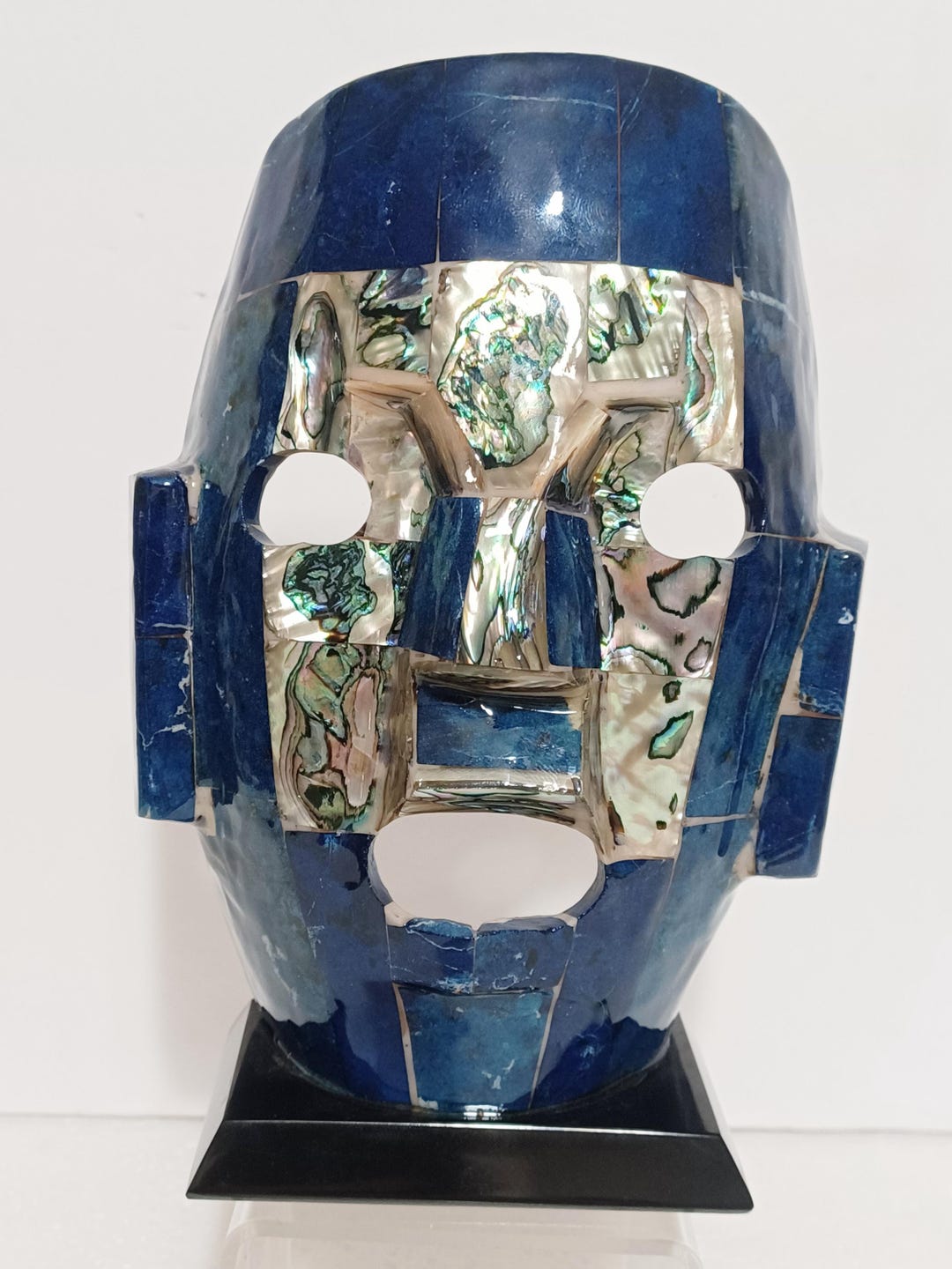 Astect Shells Large, Abalone Shell, Mayan/ Aztec, Ceremonial Mask - Etsy