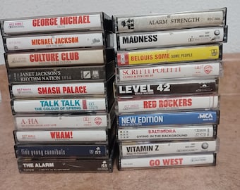 Cassettes, Various Genre, Pop/ New Wave/ Alternative/ Hip Hop/Rap Jazz Funk/ Etc.