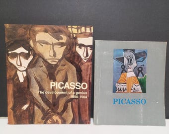 Lot of Two " Picasso", Art Books, The Development of a Genius 1890-1904, & Piccaso 1881- 1973 156 Gravures