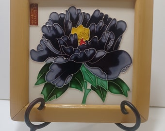 Carrelage en céramique vintage fleur de lotus