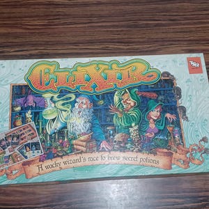 Vintage &quot;Elixer&quot; Wizard Race to Brew Secret Potions Board Game ,Complete Near Mint condition