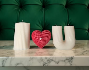 Juego de velas "Te amo", 3 velas de soja, regalo perfecto para ella, San Valentín, aniversarios, propuestas de matrimonio y decoración del hogar, regalo personalizado para pareja.
