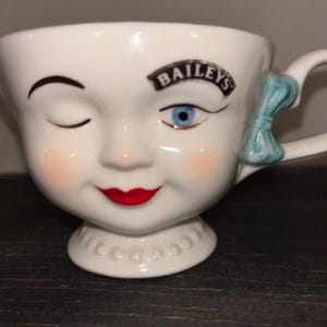 Vintage Bailey’s Irish Cream  Winking Girl Creamer