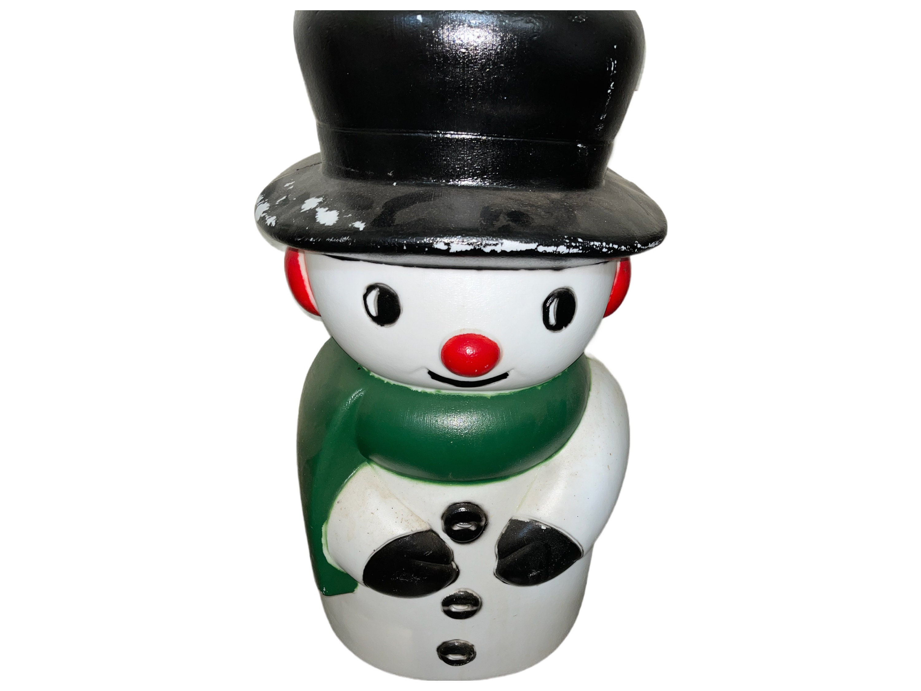 Vintage 1990s Snowman Blow Mold: Lighted Christmas Yard Decor - Etsy