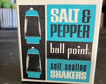 Vintage 1950’s Green Stanley Home Products Ball Point Salt and Pepper Shakers | Retro | Midcentury