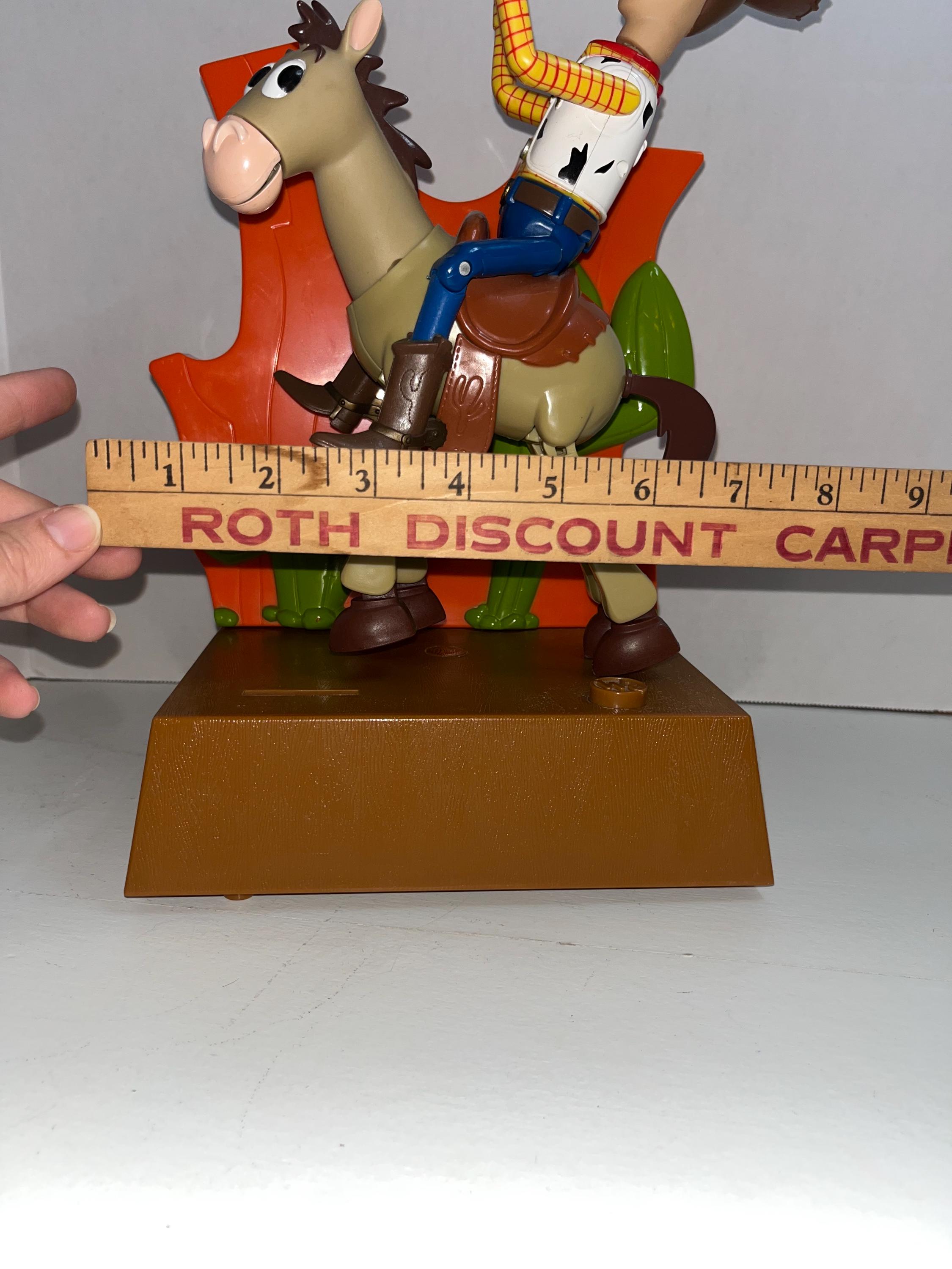 Vintage 1999 Disney Pixar Toy Story 2 Woody & Bullseye Talking