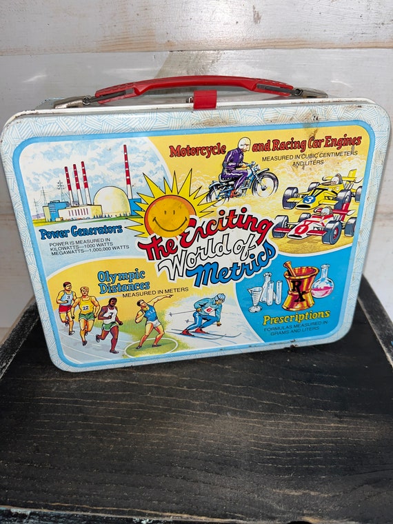 Exciting World Of Metrics Metal Lunchbox, 1976, No