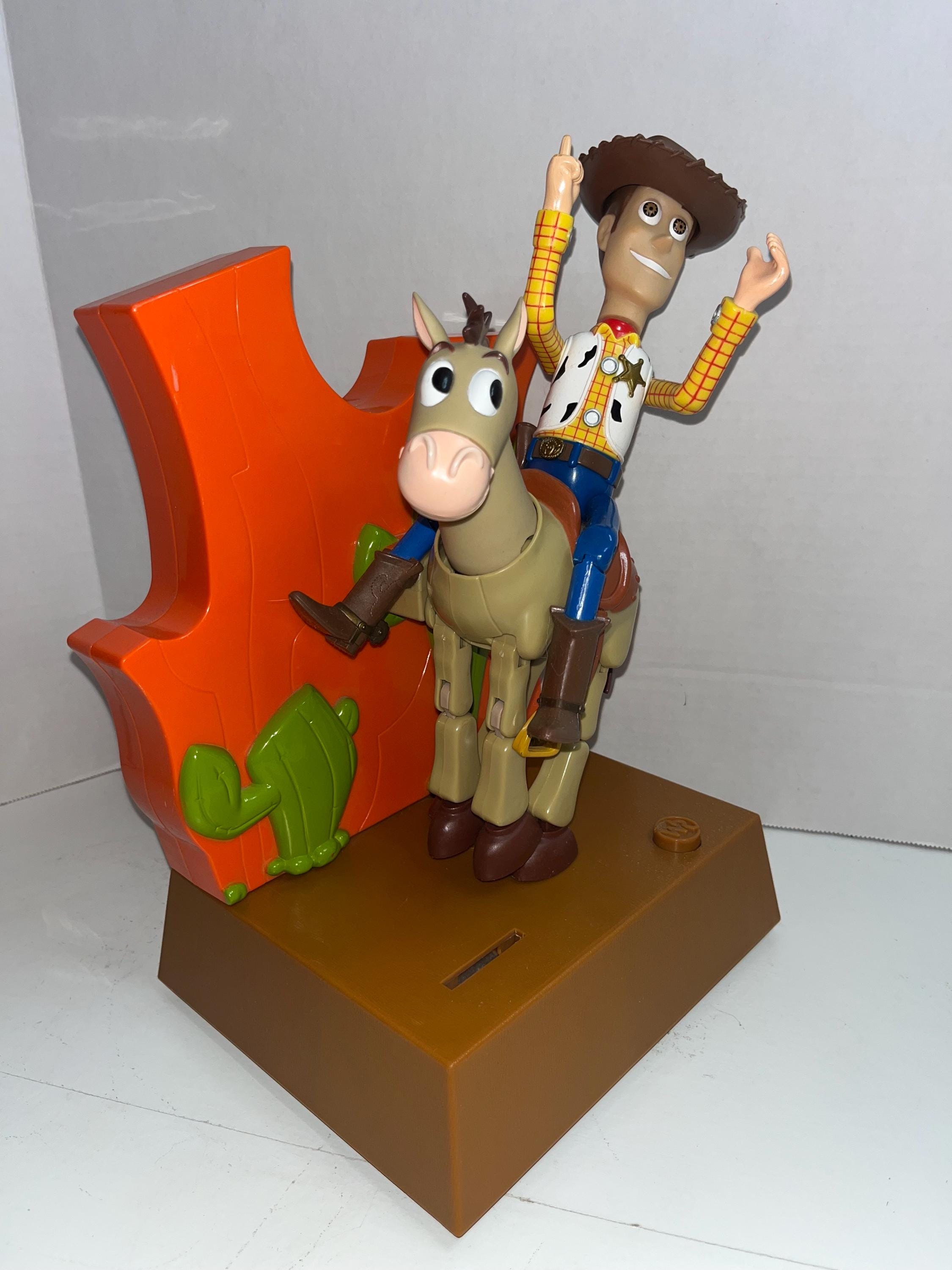 WOODY TALK'N BANK トイ・ストーリー 2 Vintage 1999 Disney Pixar Toy Story 2 Woody & Bullseye Talking