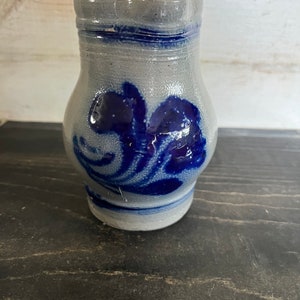 Vintage Salt Glaze Pottery Pitcher Jug Made In France
