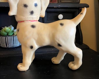 Peluche chien DISNEY Les 101 dalmatiens chiot vintage collier rouge 26