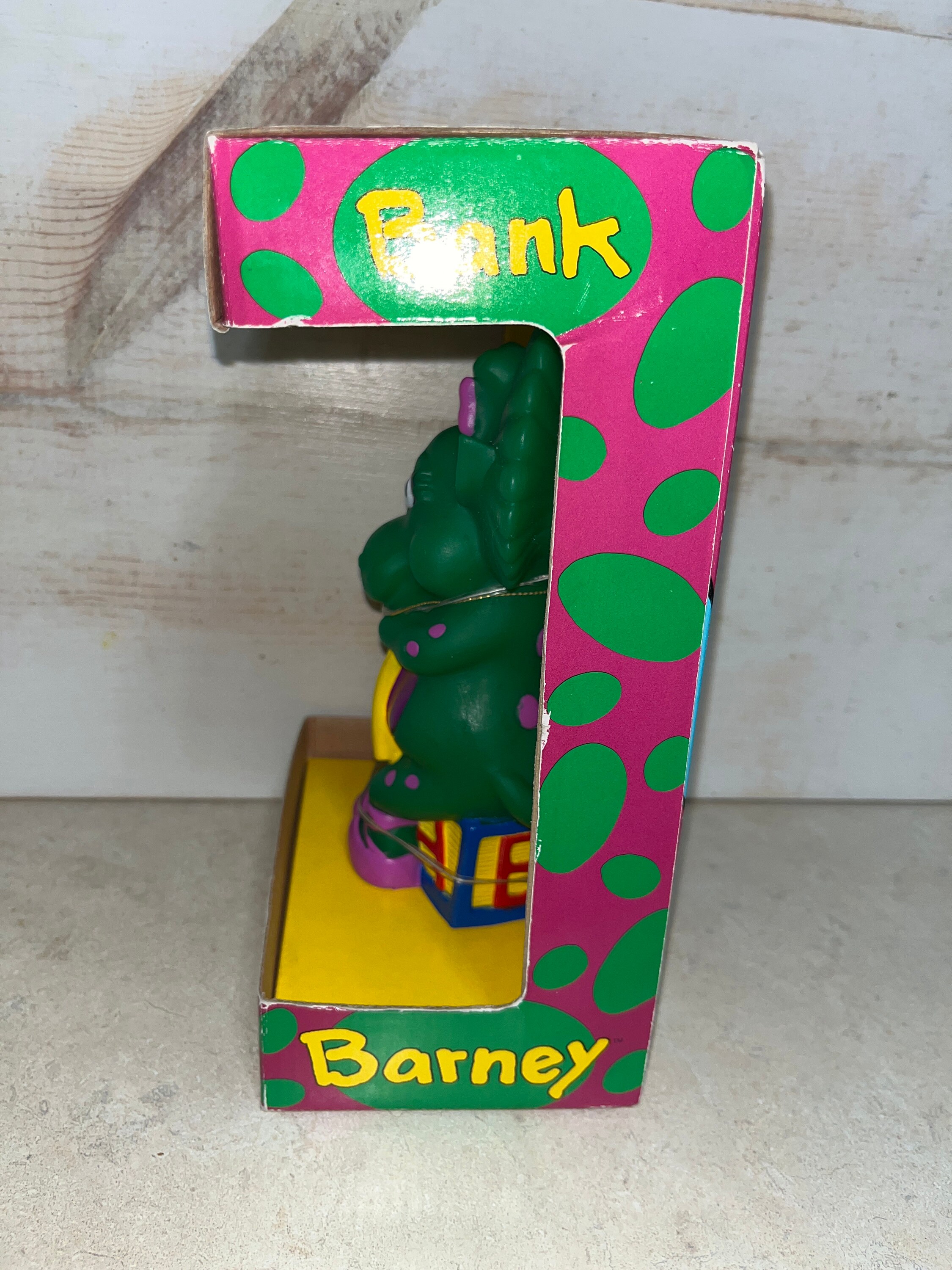 Nostalgic Retro Barney Toy - Baby Bop Savings Bank - PBS Nostalgic Retro Barney Toy - Baby Bop Savings Bank - PBS
