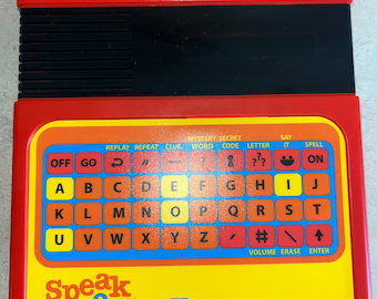 Vintage 1980s Speak and Spell (Watch the Video!) by Texas Instruments