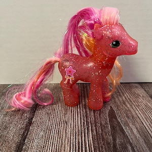 My Little Pony G3 Secret Wish | 2005 Hasbro MLP Divine Shine Translucent Pink Glitter Horse Toy | Nostalgic 90s and 00s gift