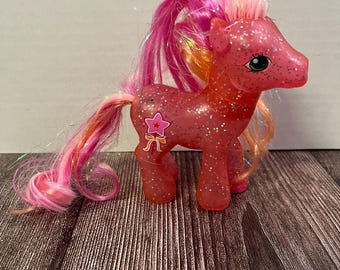 My Little Pony G3 Secret Wish | 2005 Hasbro MLP Divine Shine Translucent Pink Glitter Horse Toy | Nostalgic 90s and 00s gift