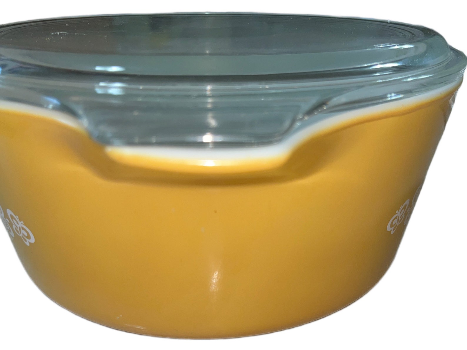 Vintage 1970’s Pyrex Butterfly Gold 475-B Casserole Dish Made in USA ...