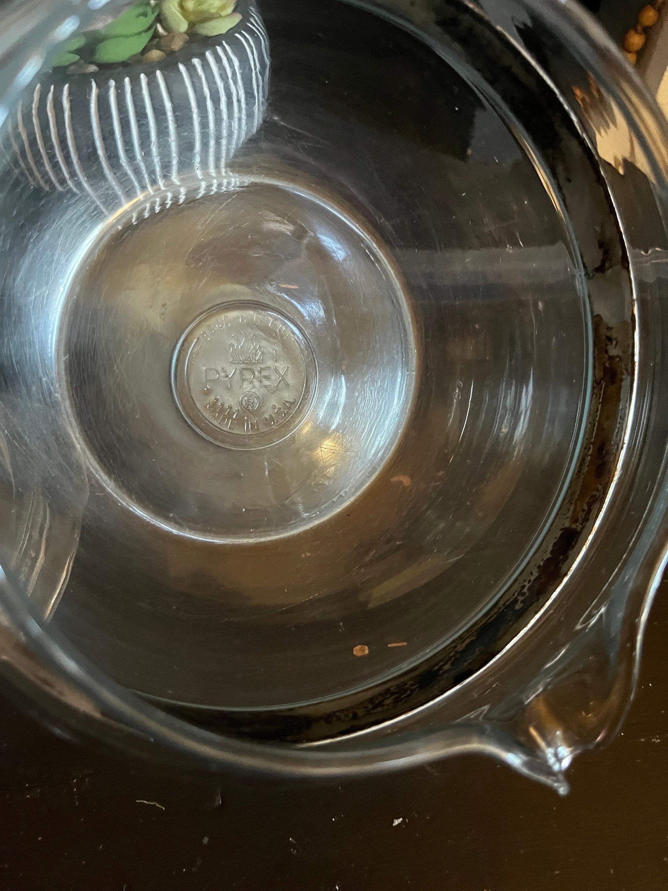 Vintage 1950's 6 Cup Glass Pyrex Tea Pot/kettle 8446- Glass