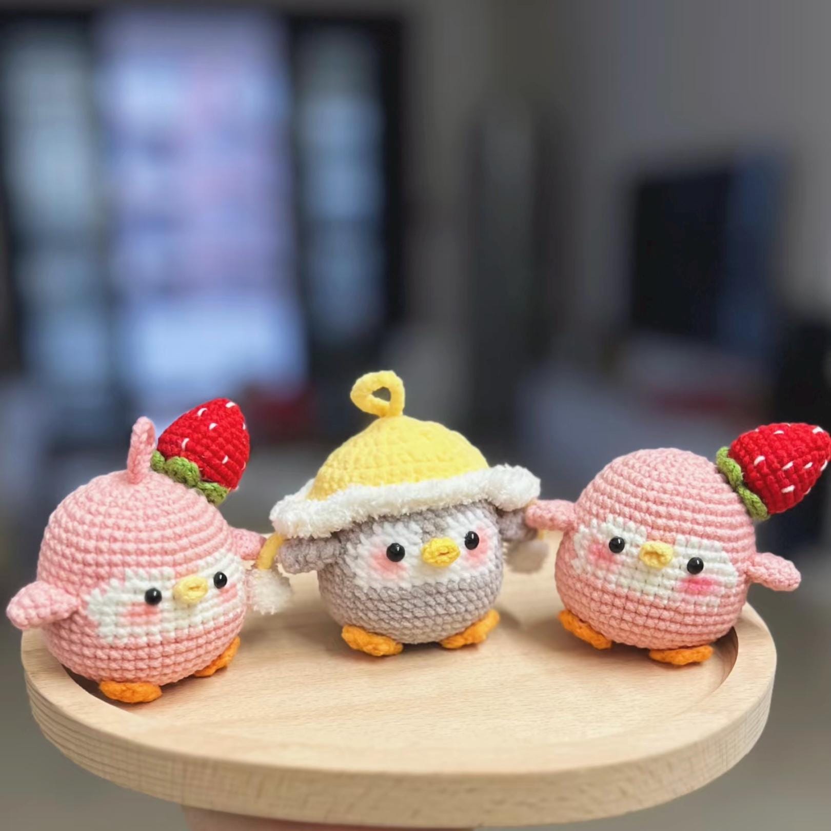 かぎ針編みのミニペンギンの PDF パターン、かわいい動物のかぎ針編み