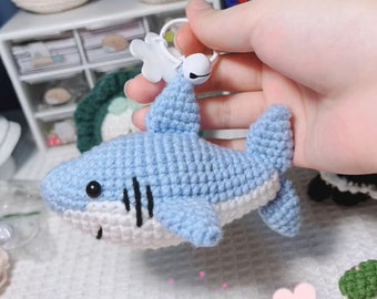 Modèle PDF requin au crochet, motif PDF Amigurumi requin au crochet, animal mignon au crochet, motif bébé requin au crochet, cadeau animal au crochet