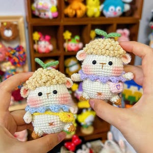 Crochet Lamb Keychain PDF Pattern, Crochet Lamb Amigurumi PDF Pattern, Crochet Cute Animal, Sheep Crochet Pattern, Crochet Animal Gift