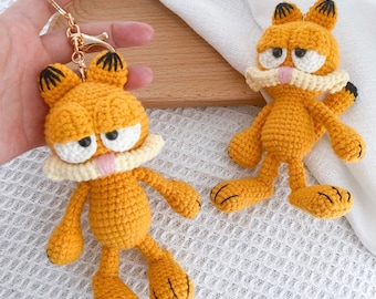 Crochet Gar.field Cat PDF Pattern, Crochet Cute Orange Cat Amigurumi Tutorial, Crochet Gar.field Cartoon Cat, Crochet Cute Animal