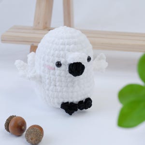 No Sew Crochet Cockatoo Parrot PDF Pattern - Easy Crochet for Beginner Amigurumi Cute Parrot Tutorial - Cute Animal Crochet Pattern